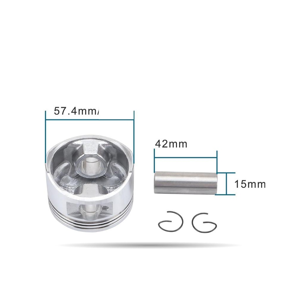 PISTON 57 4X38MM BULON15MM MOTOR 150CC
