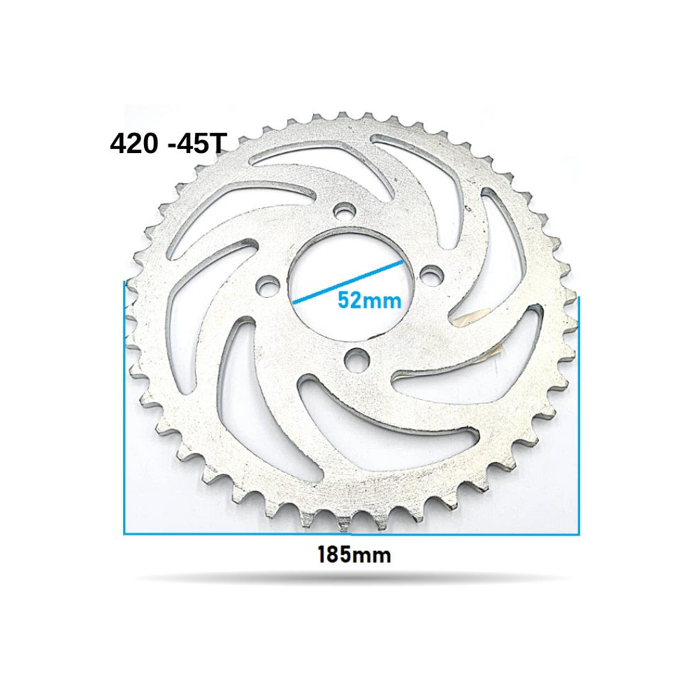 PLATO CADENA 420-45T INTERIOR 52MM
