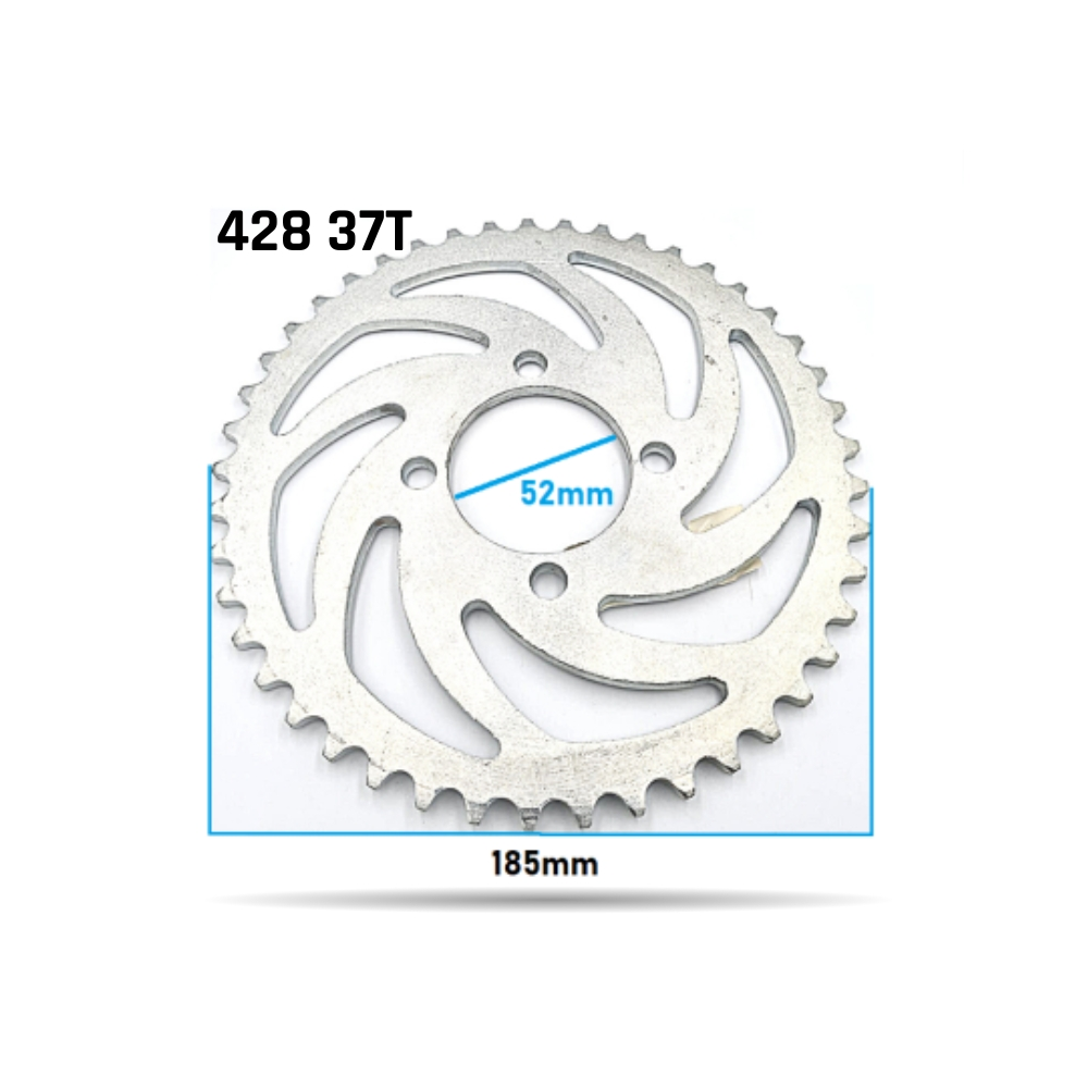 PLATO CADENA 428 37T 52MM PIT BIKE 