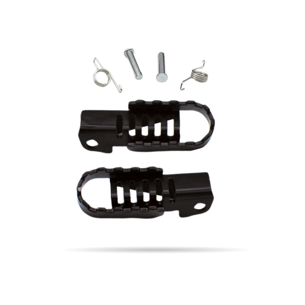 JUEGO ESTRIBERAS PLEGABLES DE HIERRO MINICROSS
