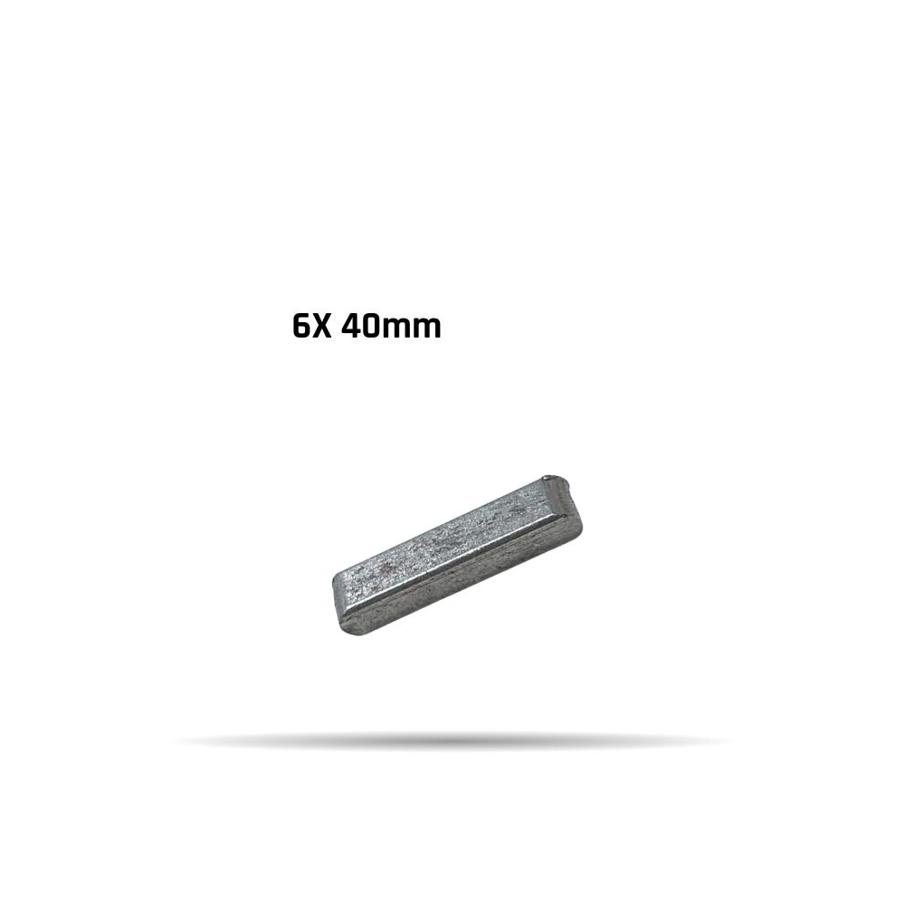 CHAVETA EJE 6X6X40mm RUEDAS 6 