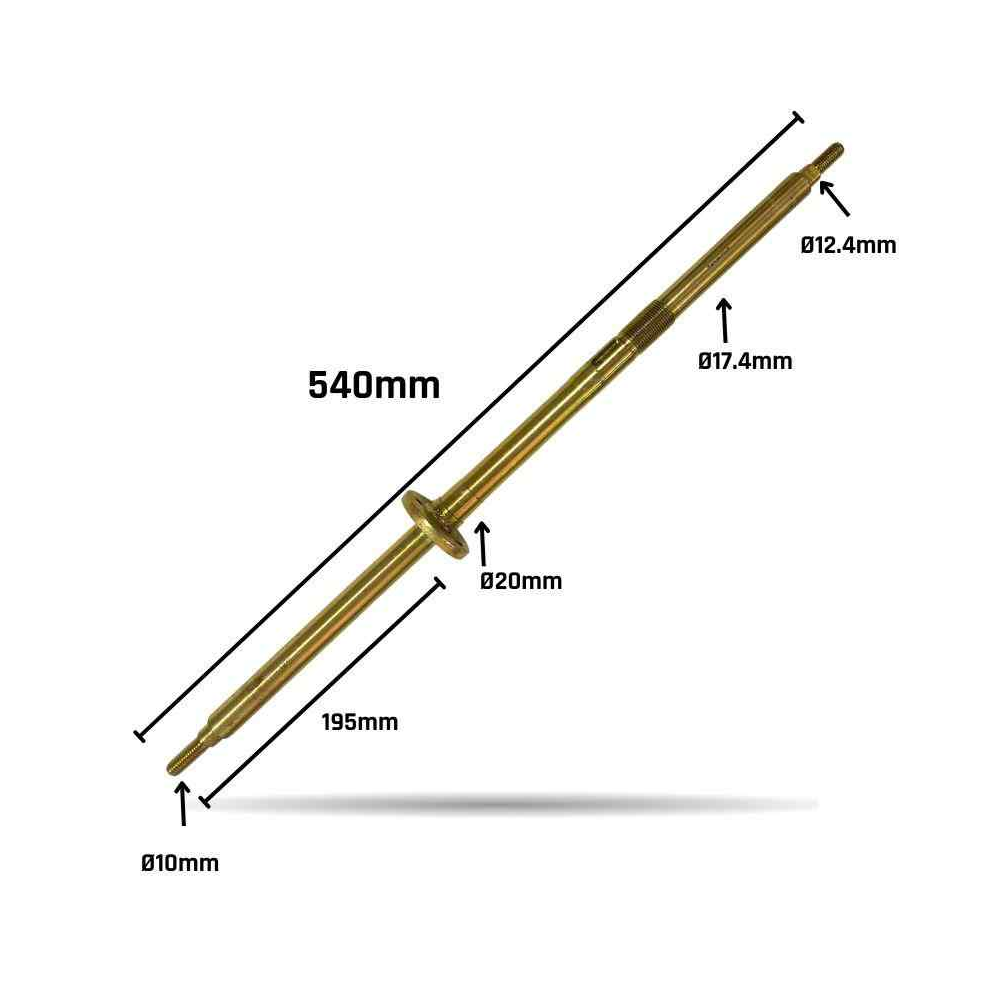 EJE TRASERO MINIQUAD GASOLINA Y ELECTRICO 54CM