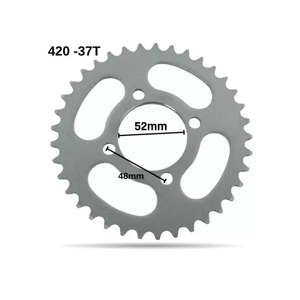 PLATO CADENA 420 37T 52MM