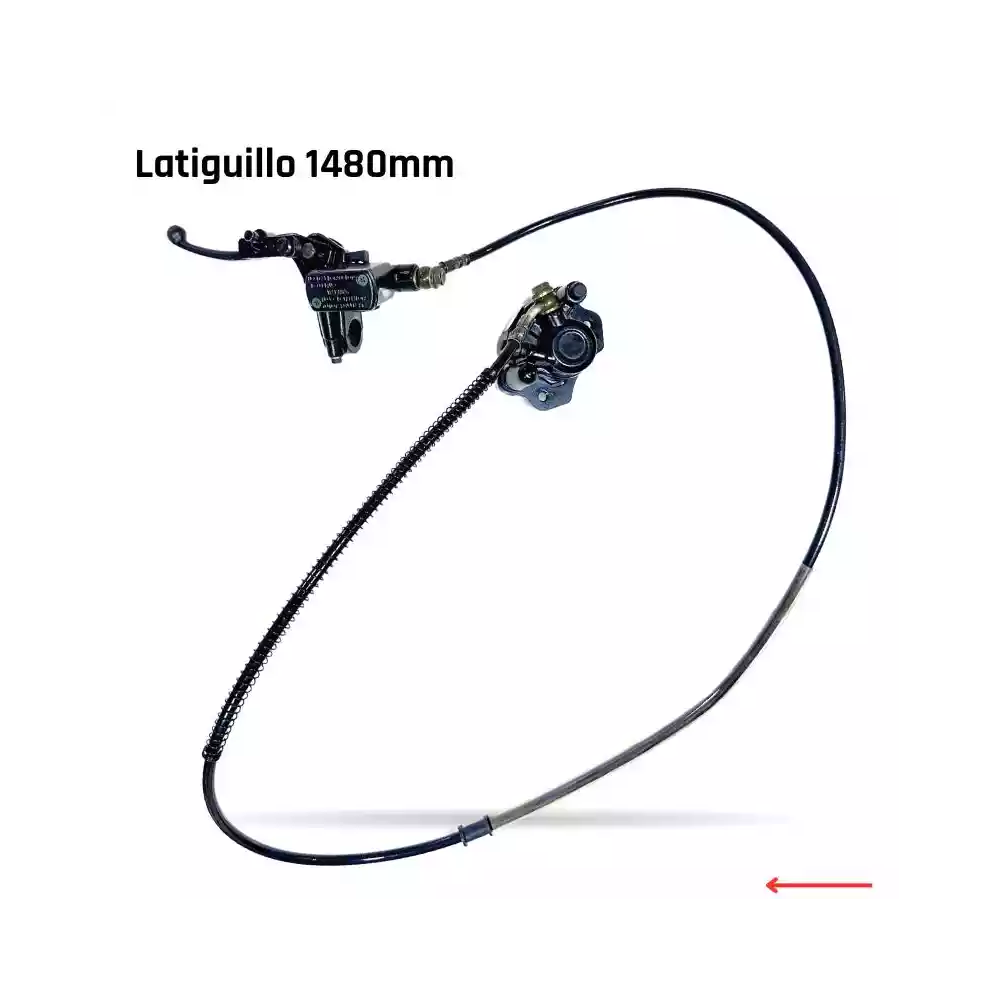 KIT FRENO TRASERO HIDRAULICO 1480MM QUAD Y BUGGY