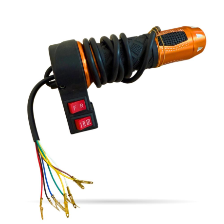 ACELERADOR QUAD ELECTRICO F R 3 VELOCID 48V 8 PIN 